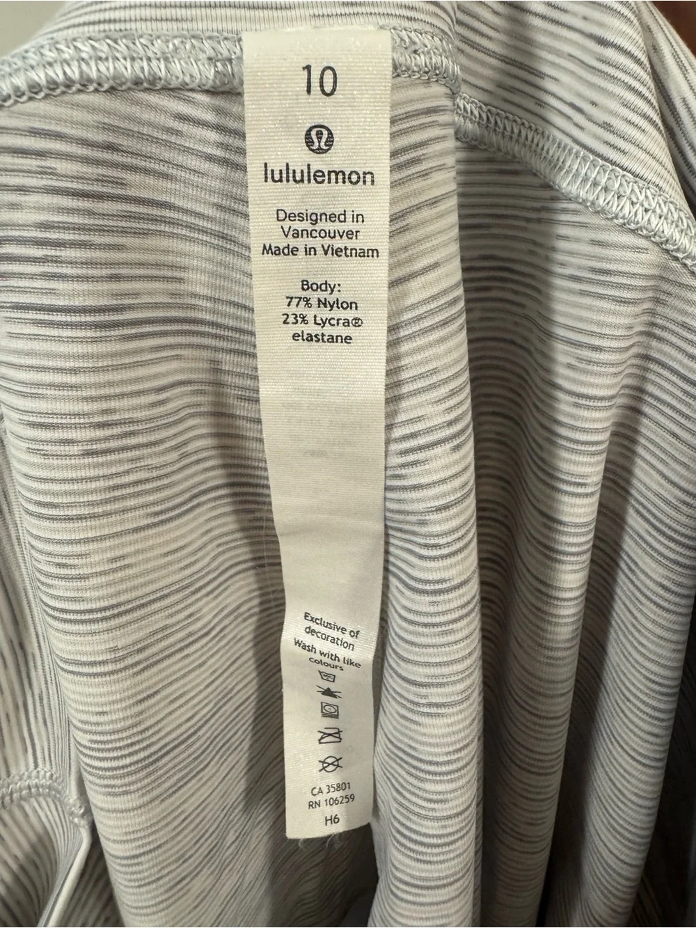 Lululemon Light Heather Gray High-Rise Leggings